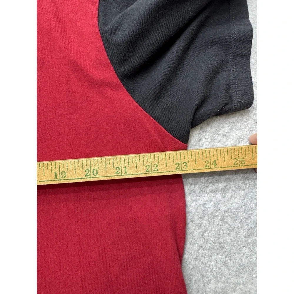 True Religion Shirt Mens 2XL Red Floral Yoke Block Logo Short Sleeve Tee